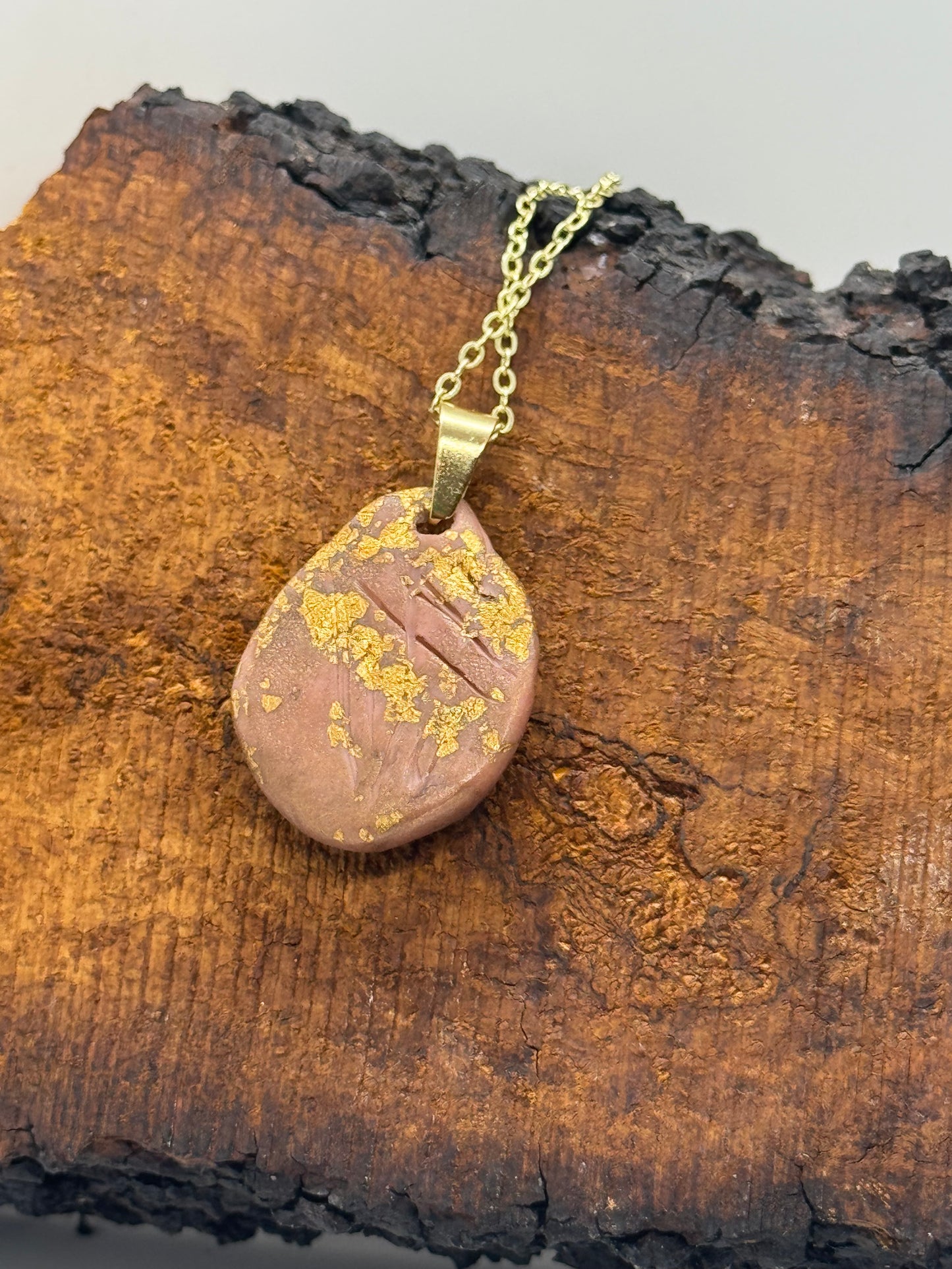 Brown smoky topaz necklace