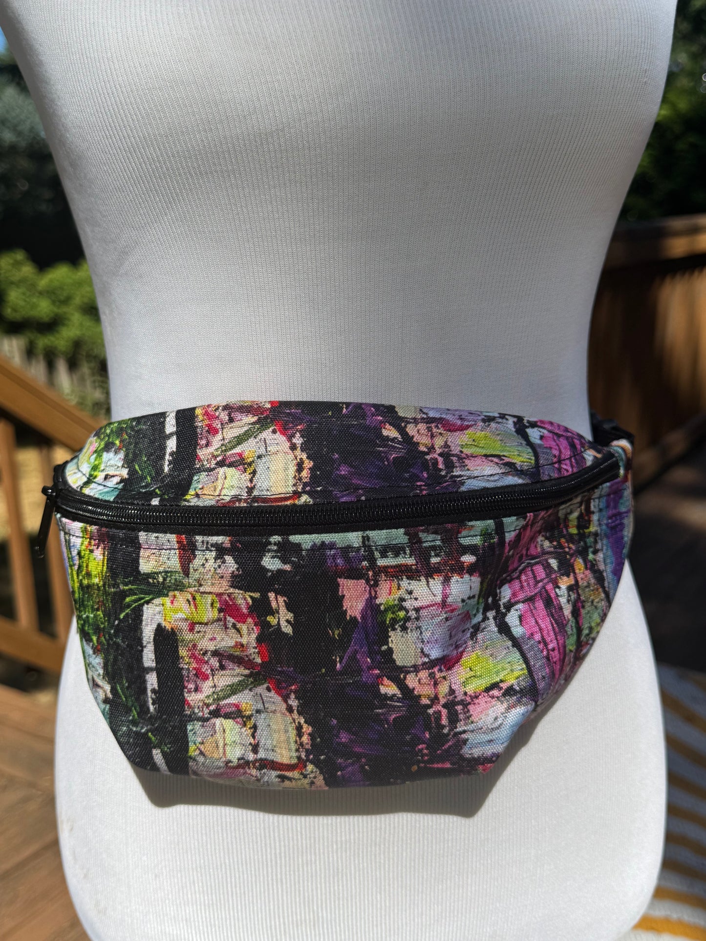Colorful abstract fanny pack